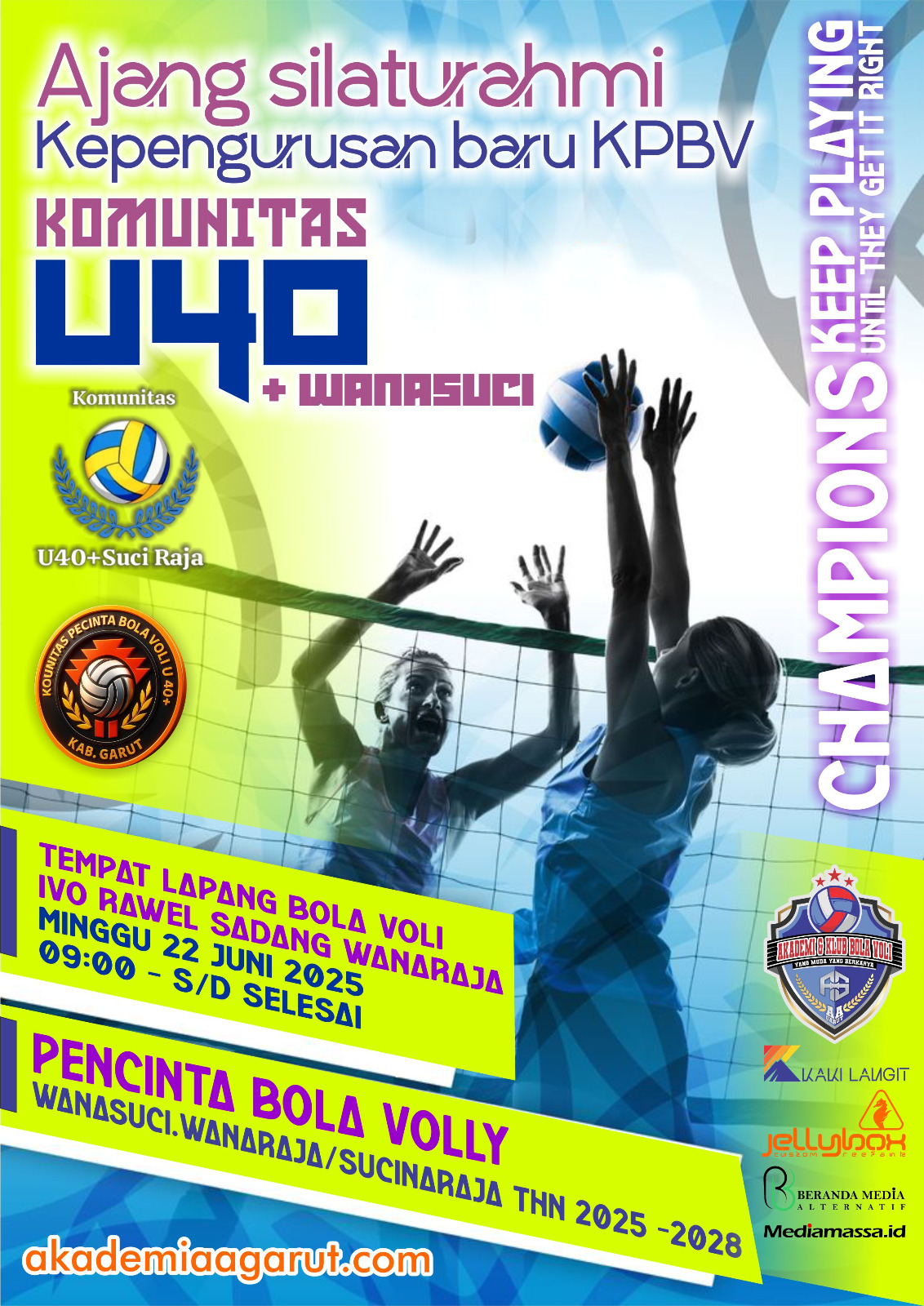 KPBV U-40+ Wanasuci Gelar Laga Persahabatan dan Umumkan Pengurus Baru